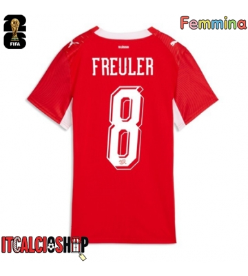 Svizzera Ruben Vargas #17 Prima Maglia Femmina Mondiali 2026 Manica Corta